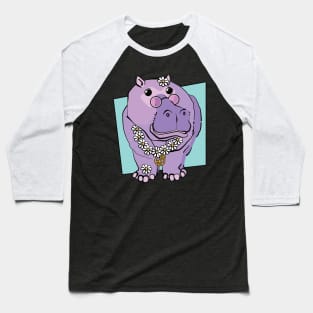 Hippy Hippo Baseball T-Shirt